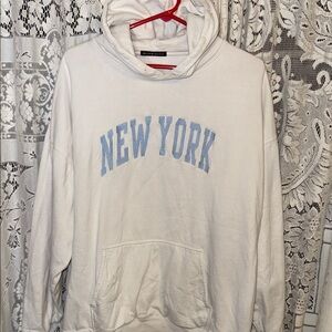 Brandy Melville white NY  Hoodie
